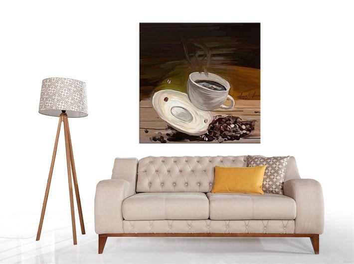 Kahve Çekirdeği Kanvas  Tablo