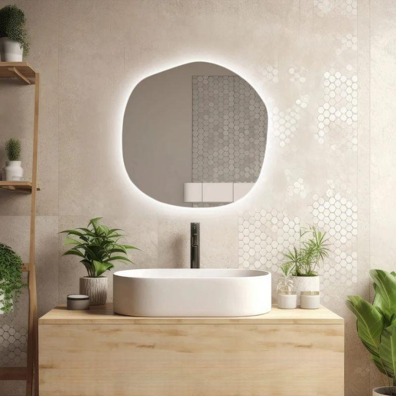 LED Işıklı Düzensiz Ayna, Buğu Önleyici Ayna, Arkadan Aydınlatmalı Ayna, LED Banyo Aynası, Aydınlatmalı Makyaj Aynası, Boy Aynası, Yatak Odası Aynası