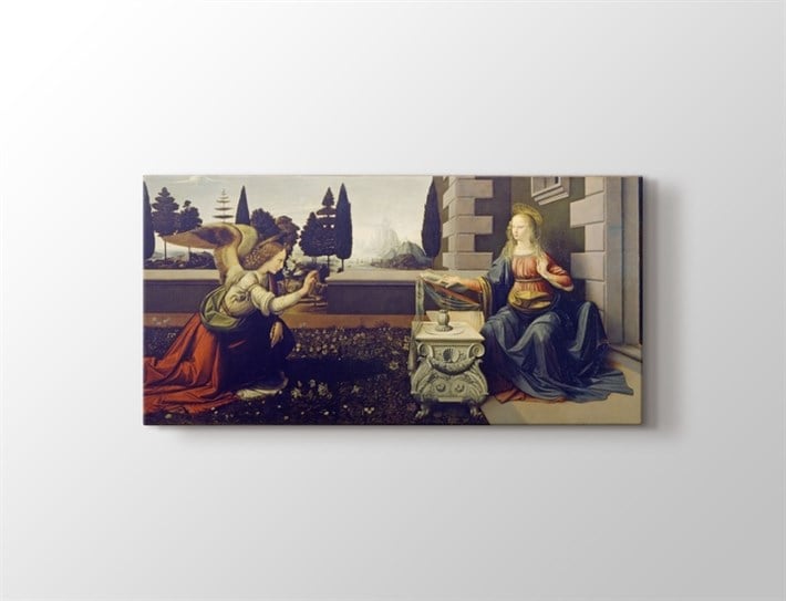 Leonardo Da Vinci Annunciazione Kanvas Tablo