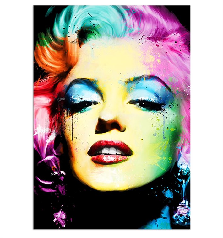 Marilyn Monroe Rengarenk Kanvas Tablo