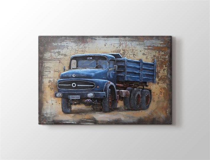 Mavi Kamyon Kanvas Tablo