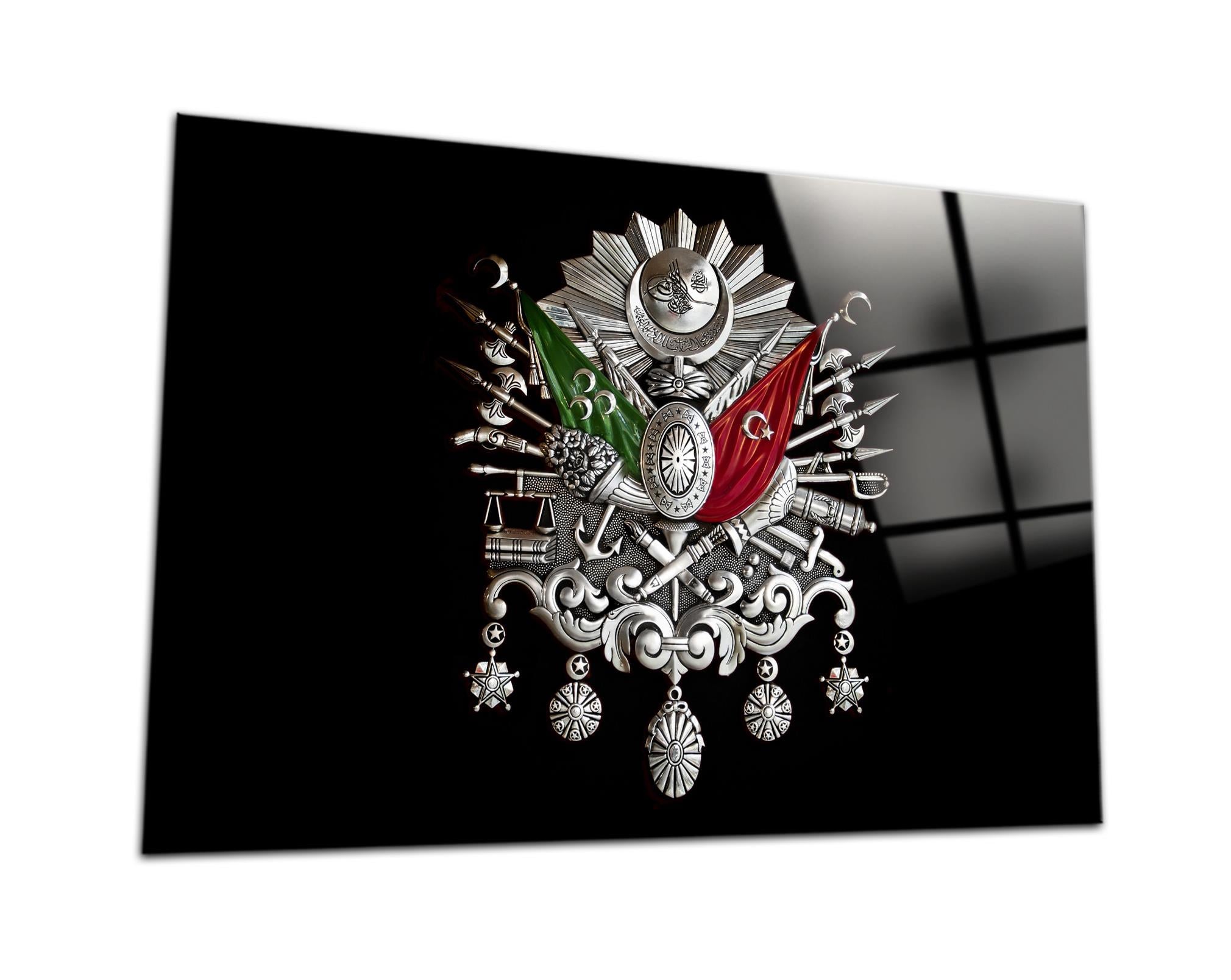 Osmanlı Arması Cam Tablo