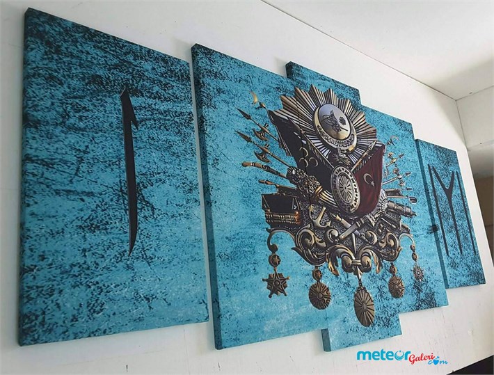 Osmanlı Tuğralı Dini Kanvas Tablo