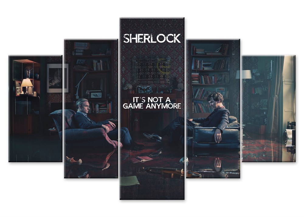 sherlock holmes ingiltere oyun bitti kanvas tablosu