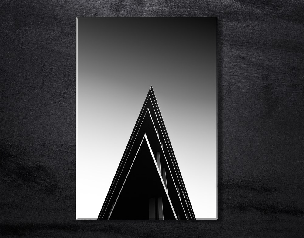 Siyah Gri Monokrom Kanvas Tablo