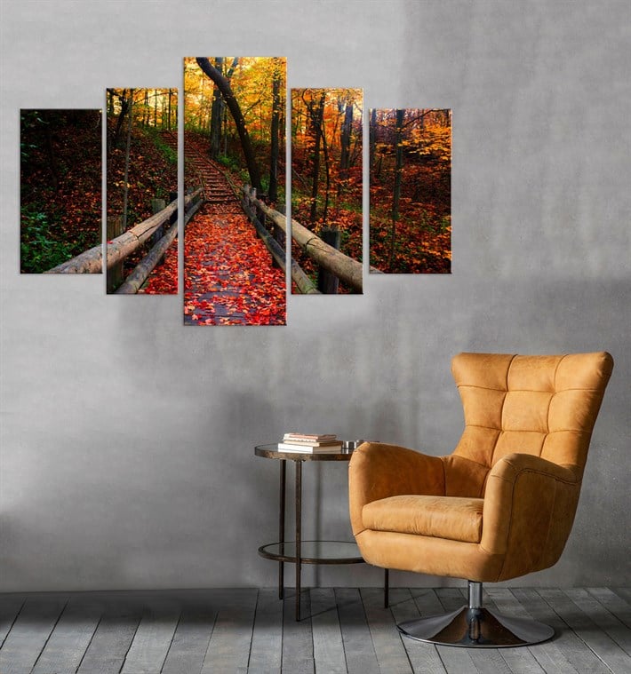 Sonbahar Sıcak Renkler Kanvas Tablo