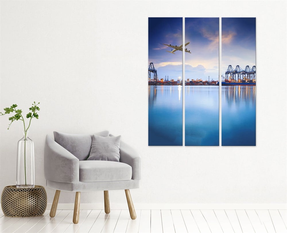 Tersane Liman Kanvas Tablo