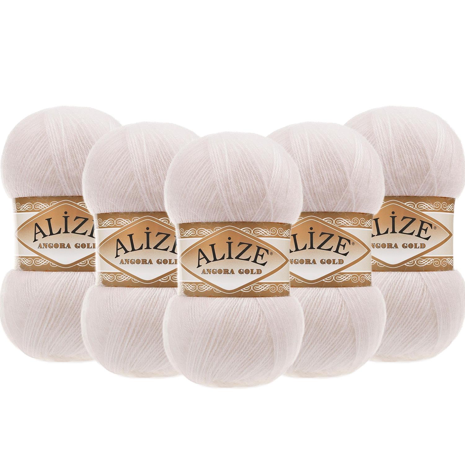 Alize Angora Gold El Örgü İpliği - 599 Taş Beji   5 Adet