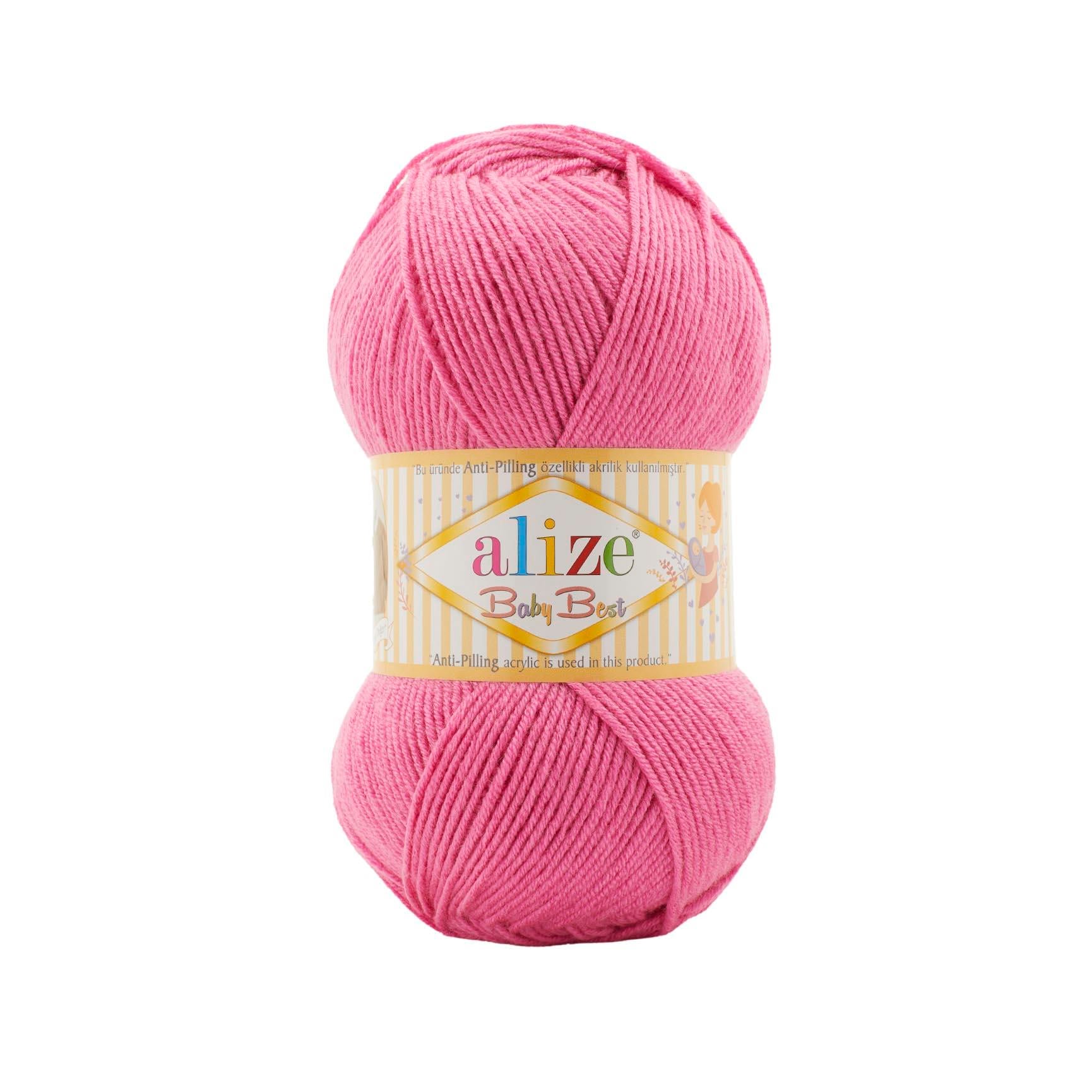 Alize Baby Best Anti Pilling El Örgü İpliği 157 Neon Pembe  - 1 ADET