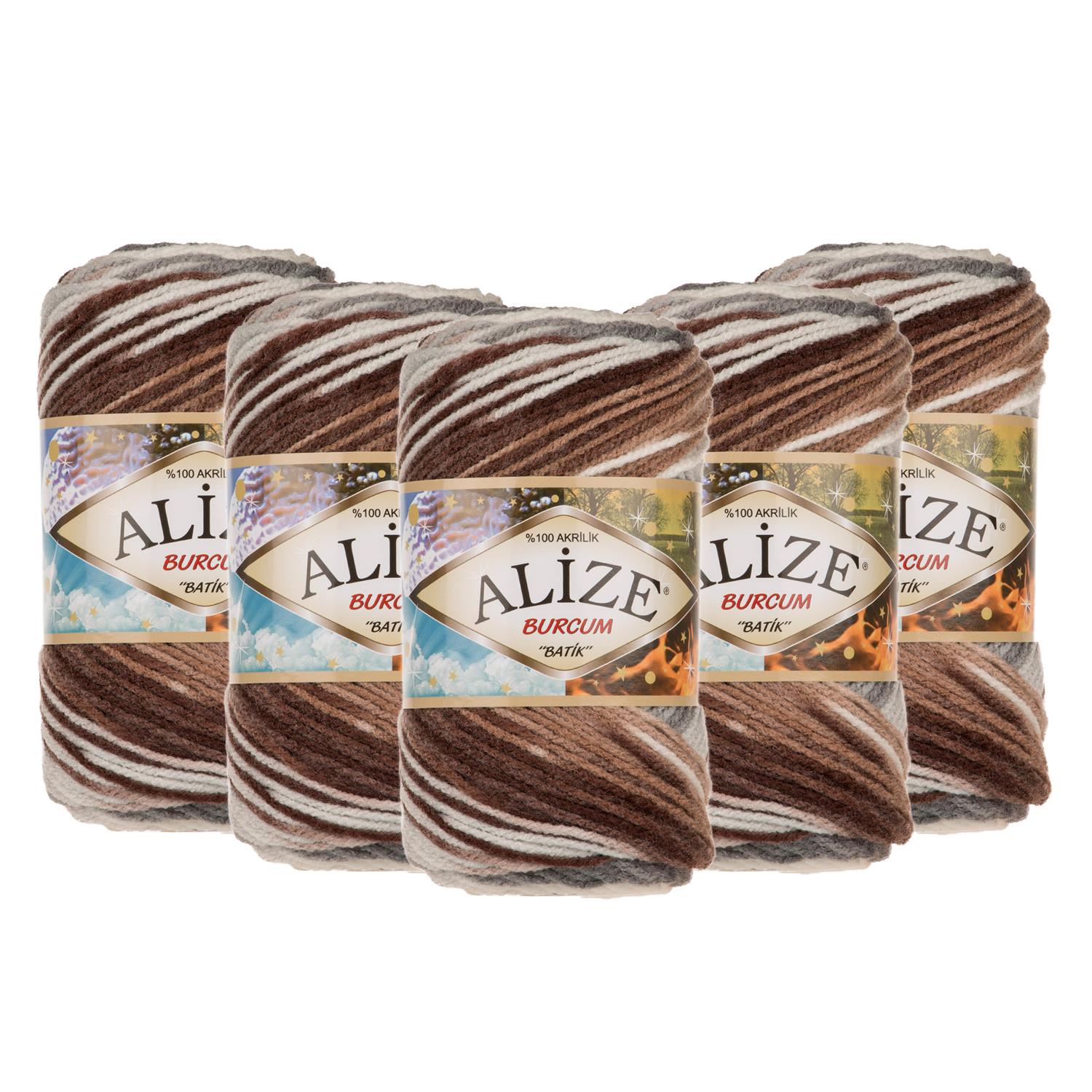 Alize Burcum Batik El Örgü İpliği - 5742 Batik   5 Adet