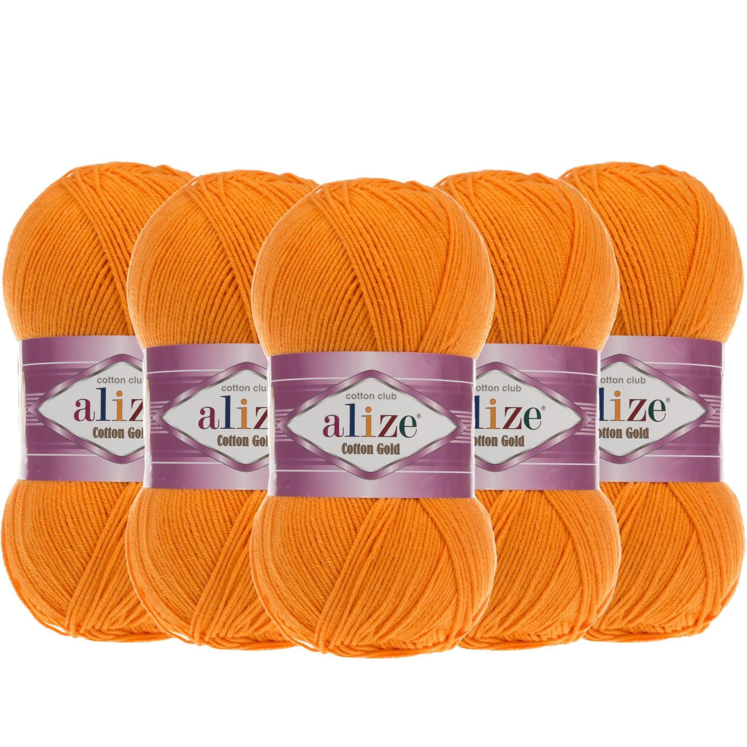 Alize Cotton Gold El Örgü İpliği - 83 Bal Kabağı   5 Adet