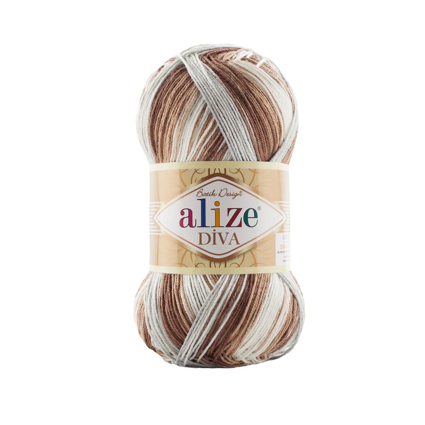 Alize Diva Batik El Örgü İpliği 5742 Batik  - 1 ADET