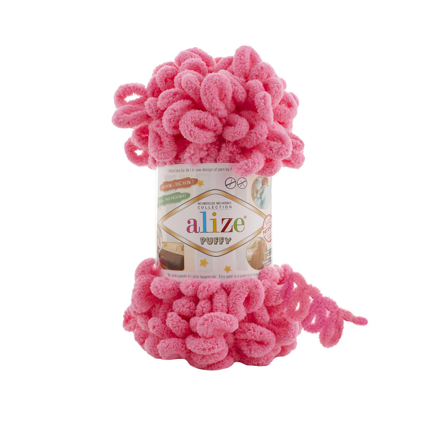 Alize Puffy El Örgü İpliği 377 Pembe  - 1 ADET