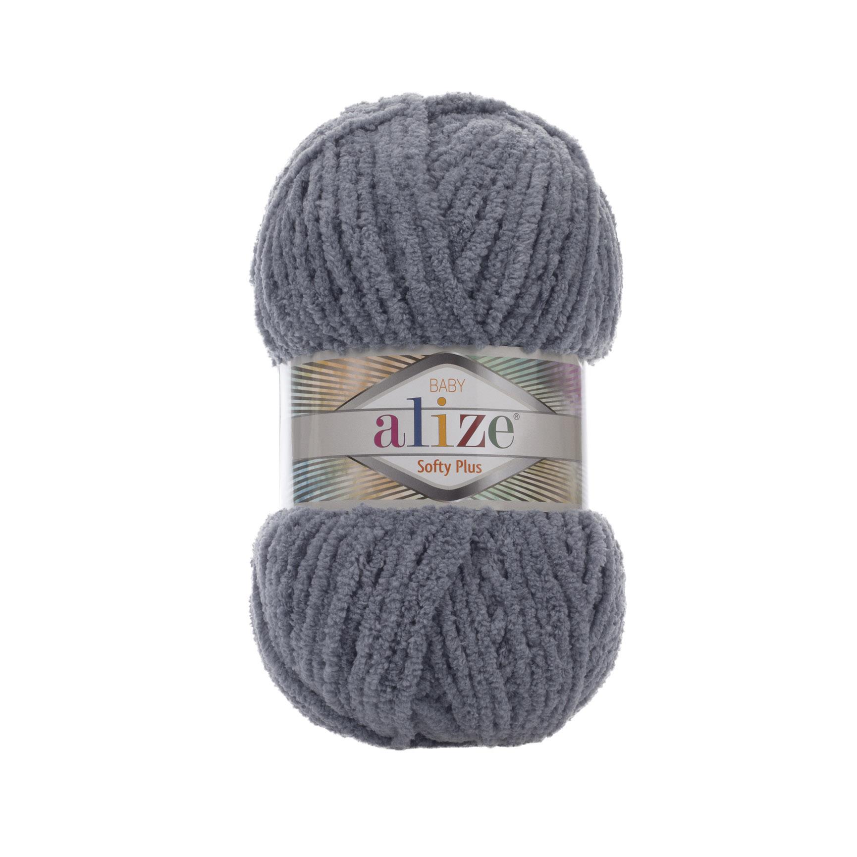 Alize Softy Plus El Örgü İpliği 87 Gri  - 1 ADET