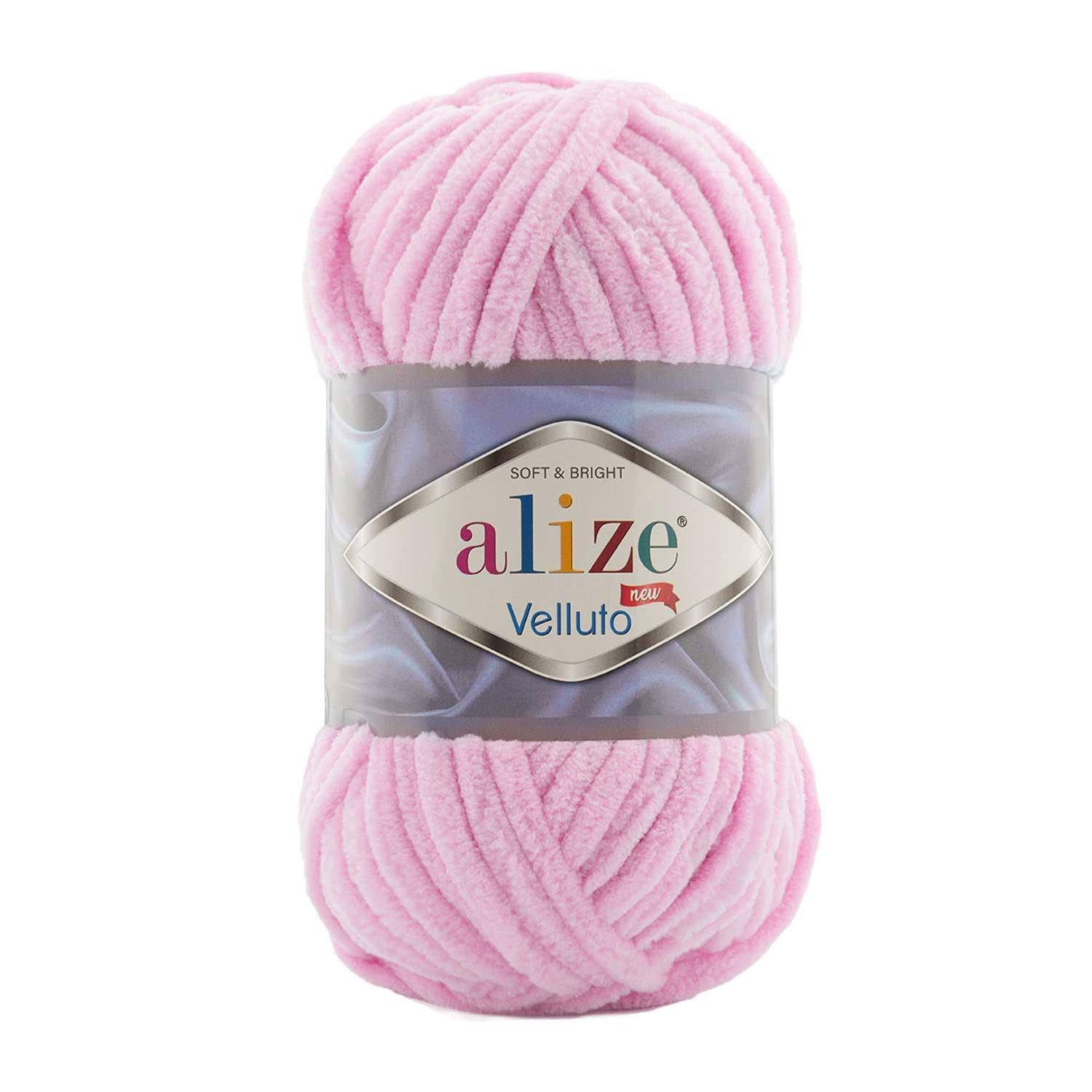 Alize Velluto Kadife El Örgü İpliği 31 Pembe  - 1 ADET