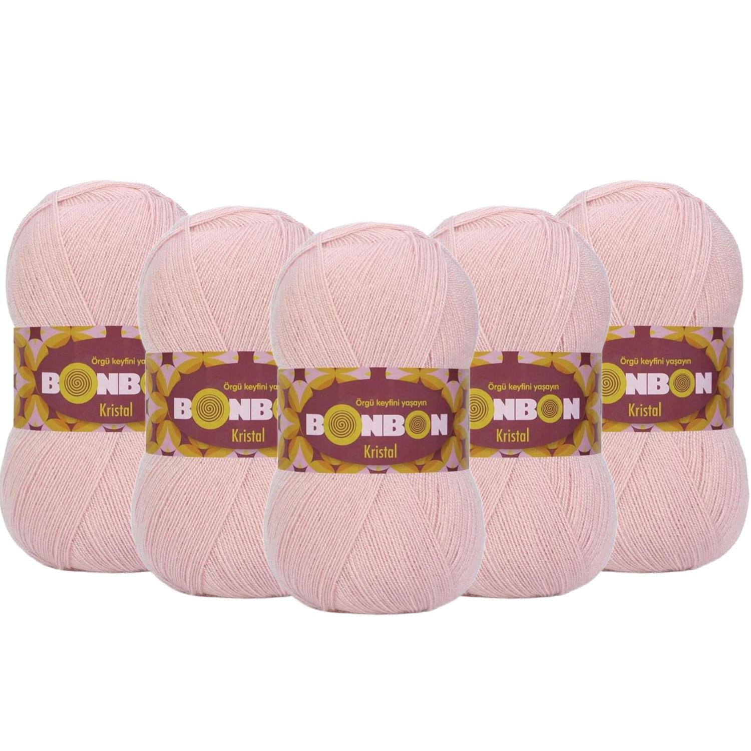 Bonbon Kristal El Örgü İpliği - 98418 Pudra   5 Adet