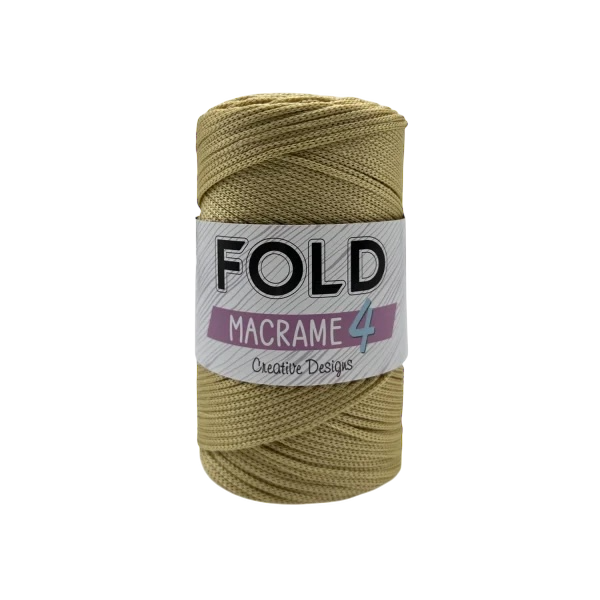 Fold Yarn 4 No Polyester Makrome İp 200gr 3mm 050 Gold  - 1 ADET