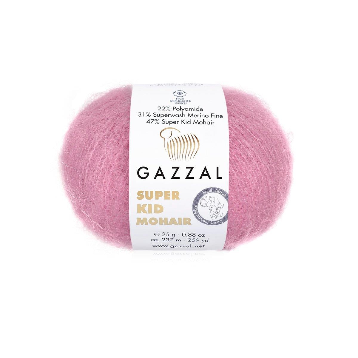 Gazzal Super Kid Mohair 25gr 64412 Pembe - 1 ADET