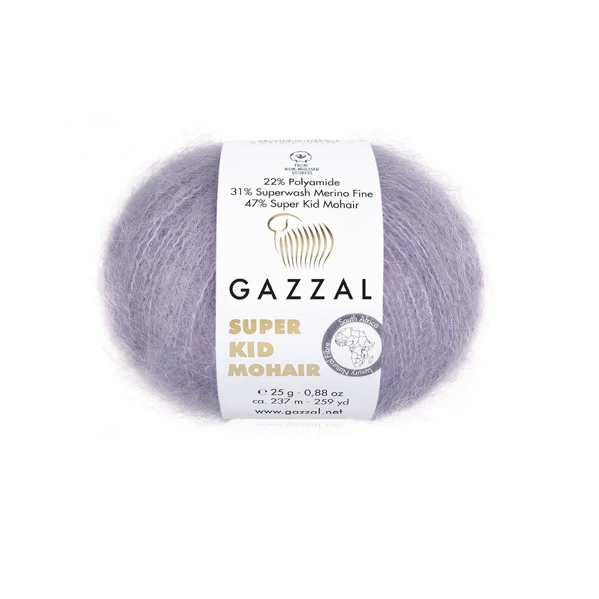 Gazzal Super Kid Mohair 25gr 64413 Lila - 1 ADET