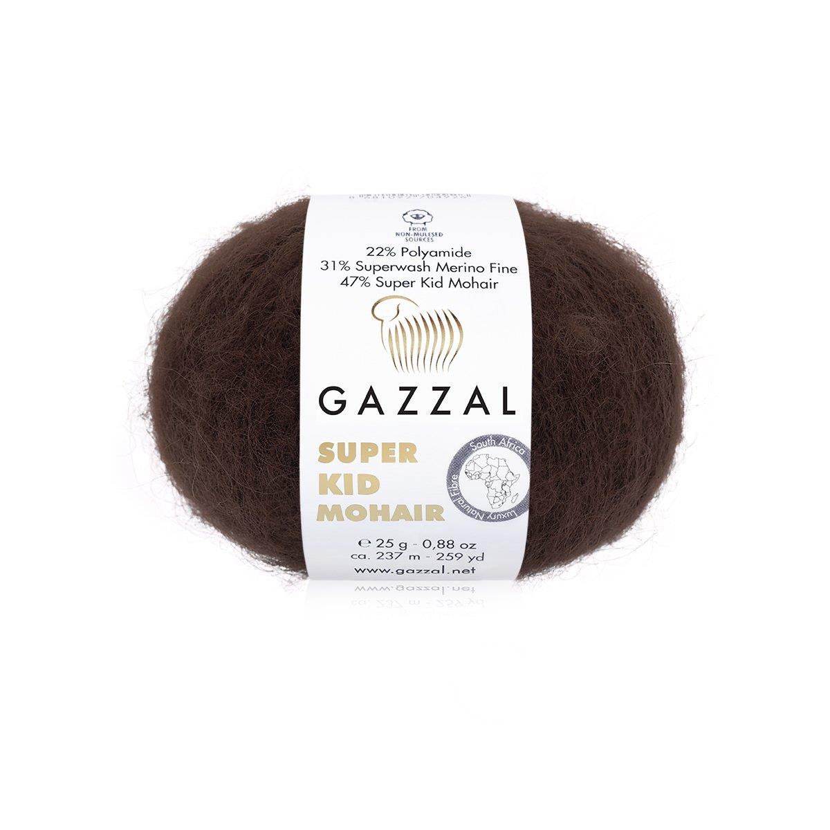 Gazzal Super Kid Mohair 25gr 64426 Kahverengi - 1 ADET