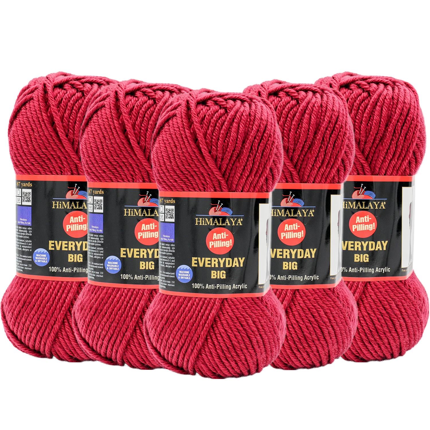 Himalaya Everyday Big Anti Pilling El Örgü İpliği - 70814 Bordo   5 Adet