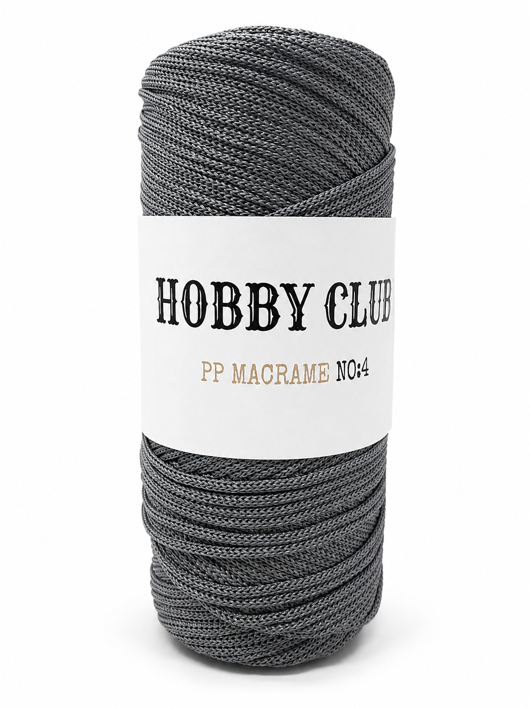 Hobby Club 4 No Polyester Makrome İp 200gr 3mm 064 Füme  - 1 ADET