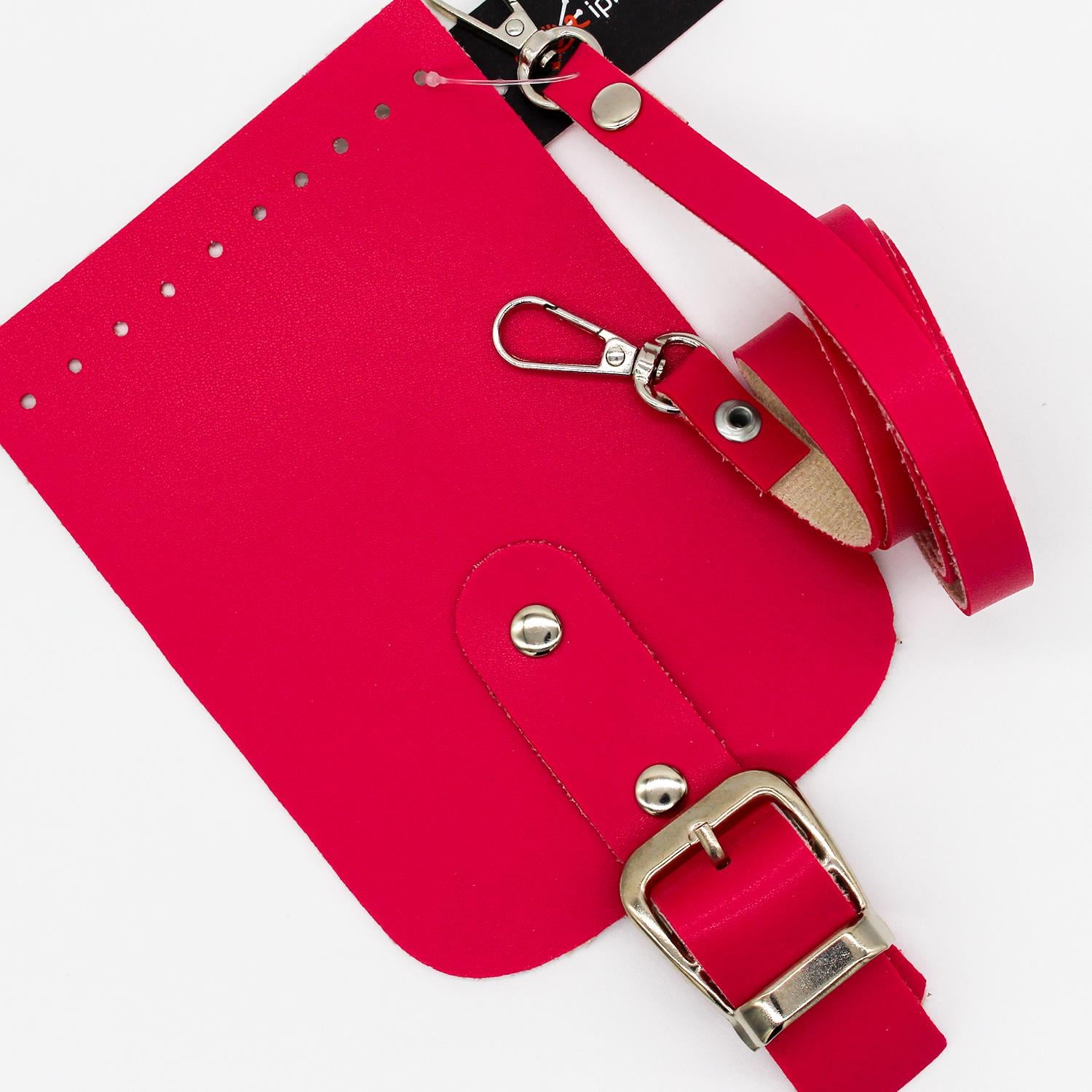 Kapaklı Telefon Çantası Seti - Mini Bag Pembe 