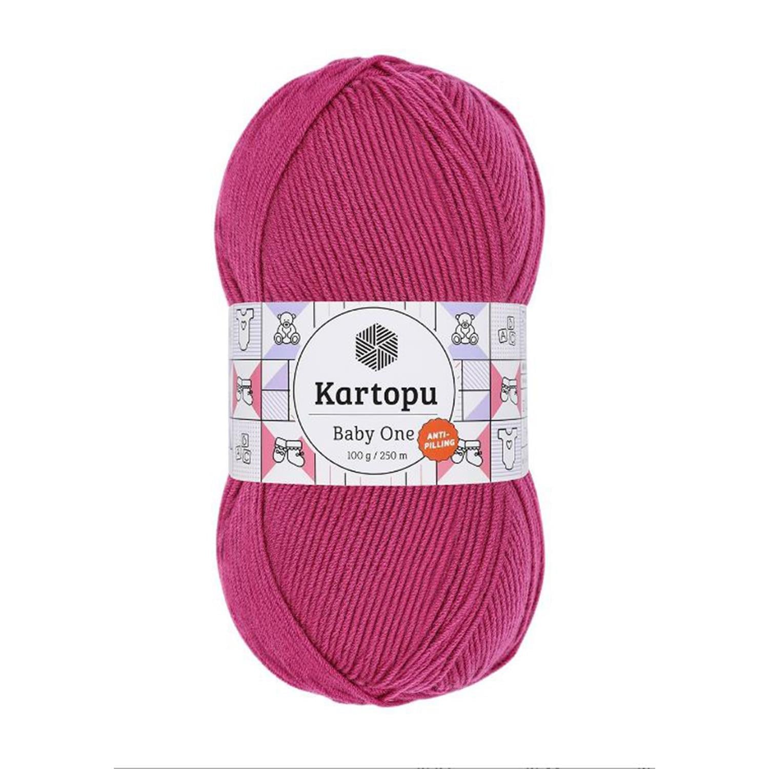 Kartopu Baby One Anti Pilling El Örgü İpliği - K245 Pembe   5 Adet