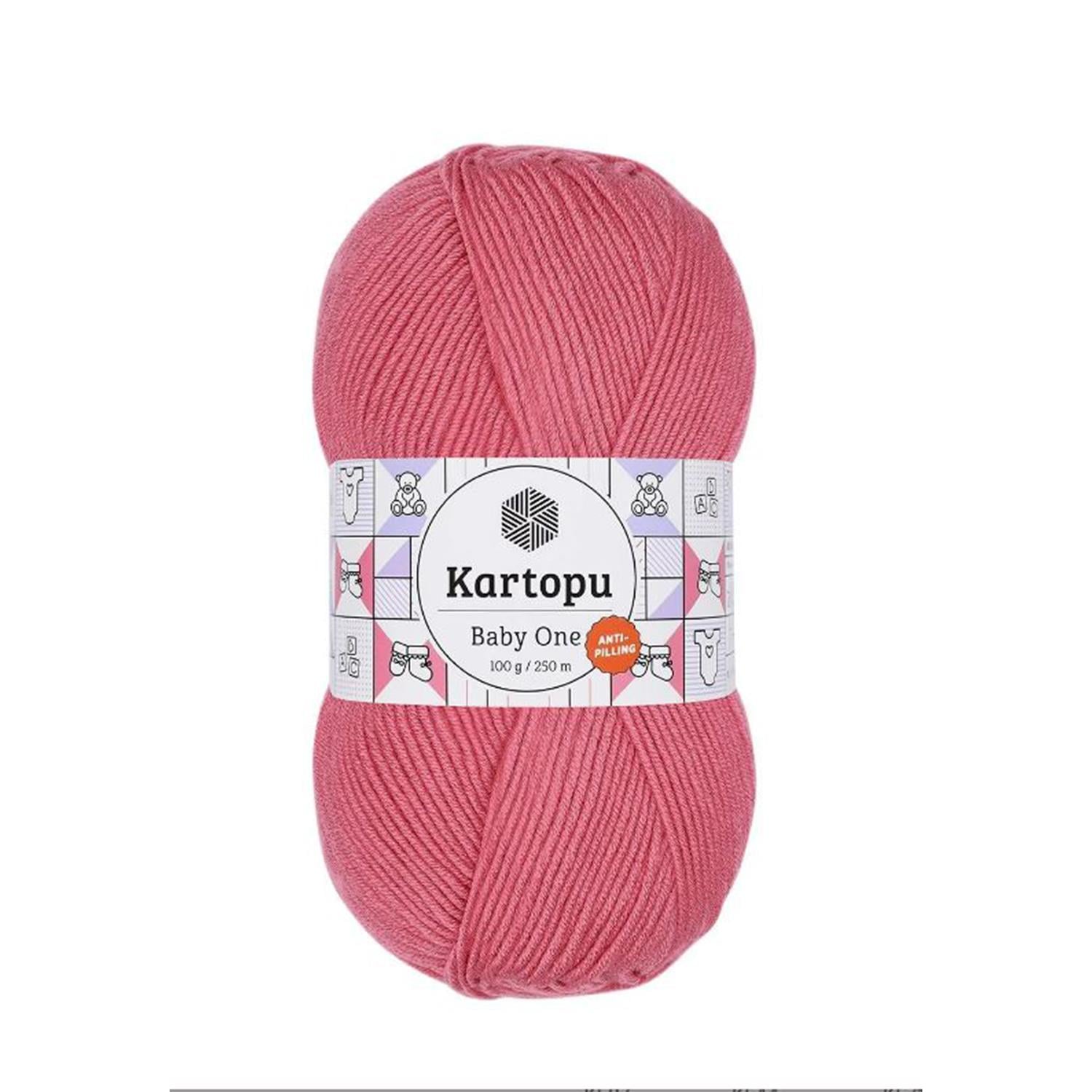 Kartopu Baby One Anti Pilling El Örgü İpliği - K244 Pembe   5 Adet