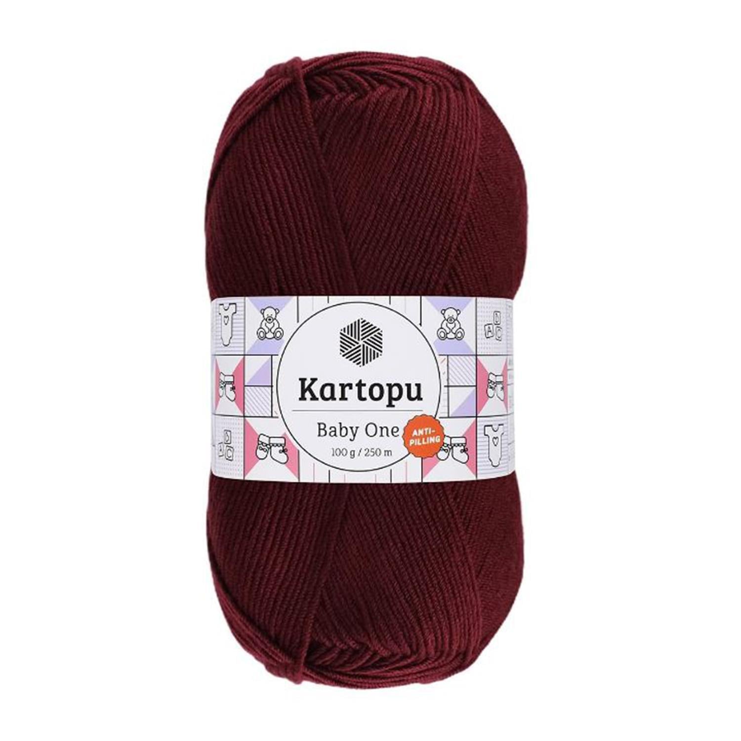 Kartopu Baby One Anti Pilling El Örgü İpliği - K1105 Bordo - 