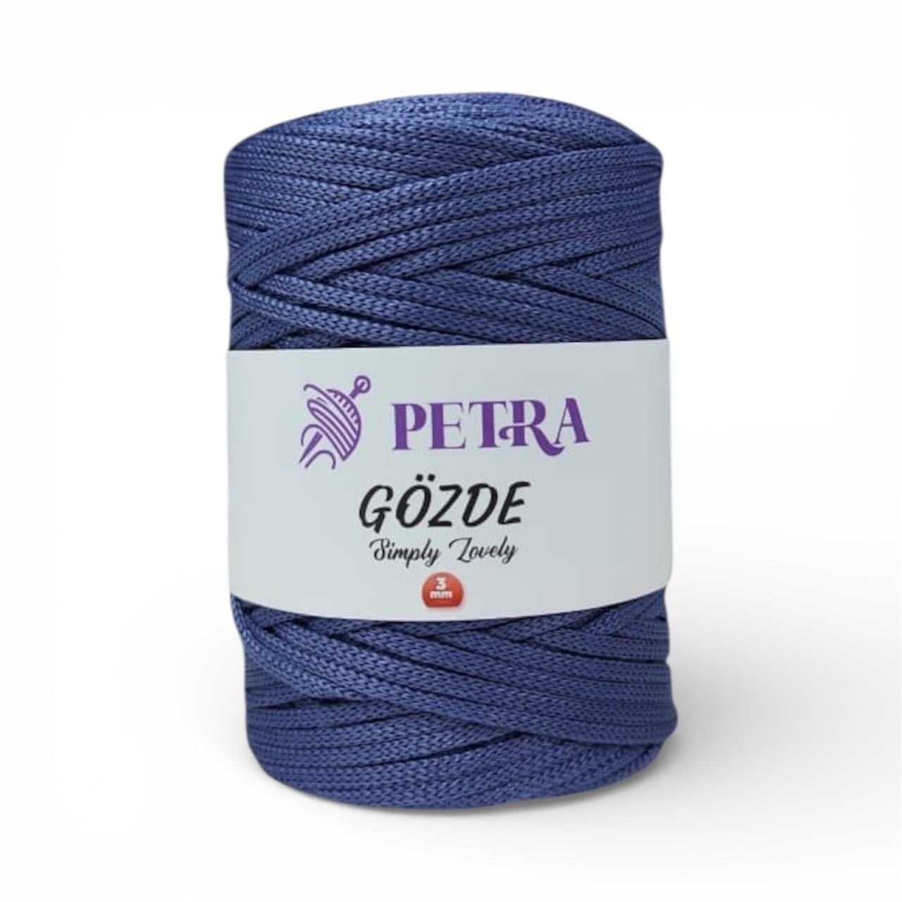 Petra Gözde Yassı Polyester Makrome İp 200gr 235 Kot Mavi  - 1 ADET
