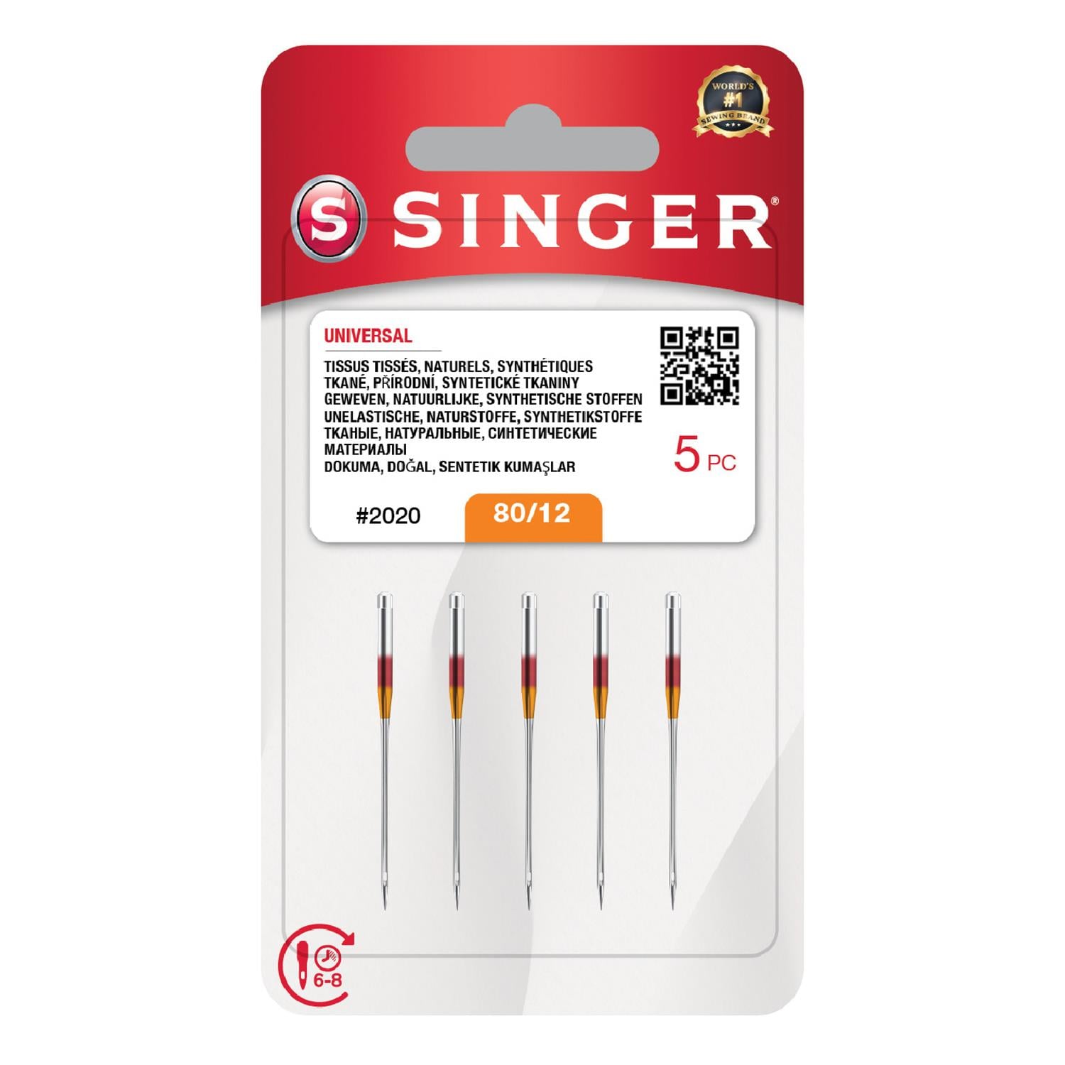 Singer Makine İğnesi 5 Adet  80 12