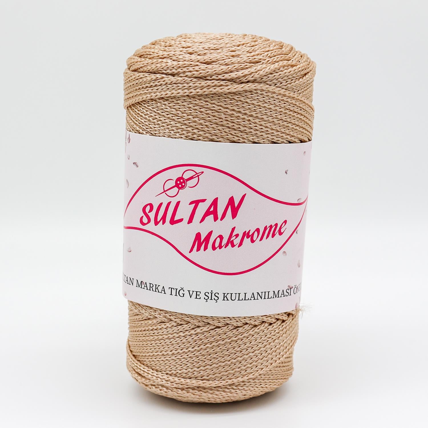 Sultan Polyester Makrome 100gr & 2mm 031 Açık Bej 