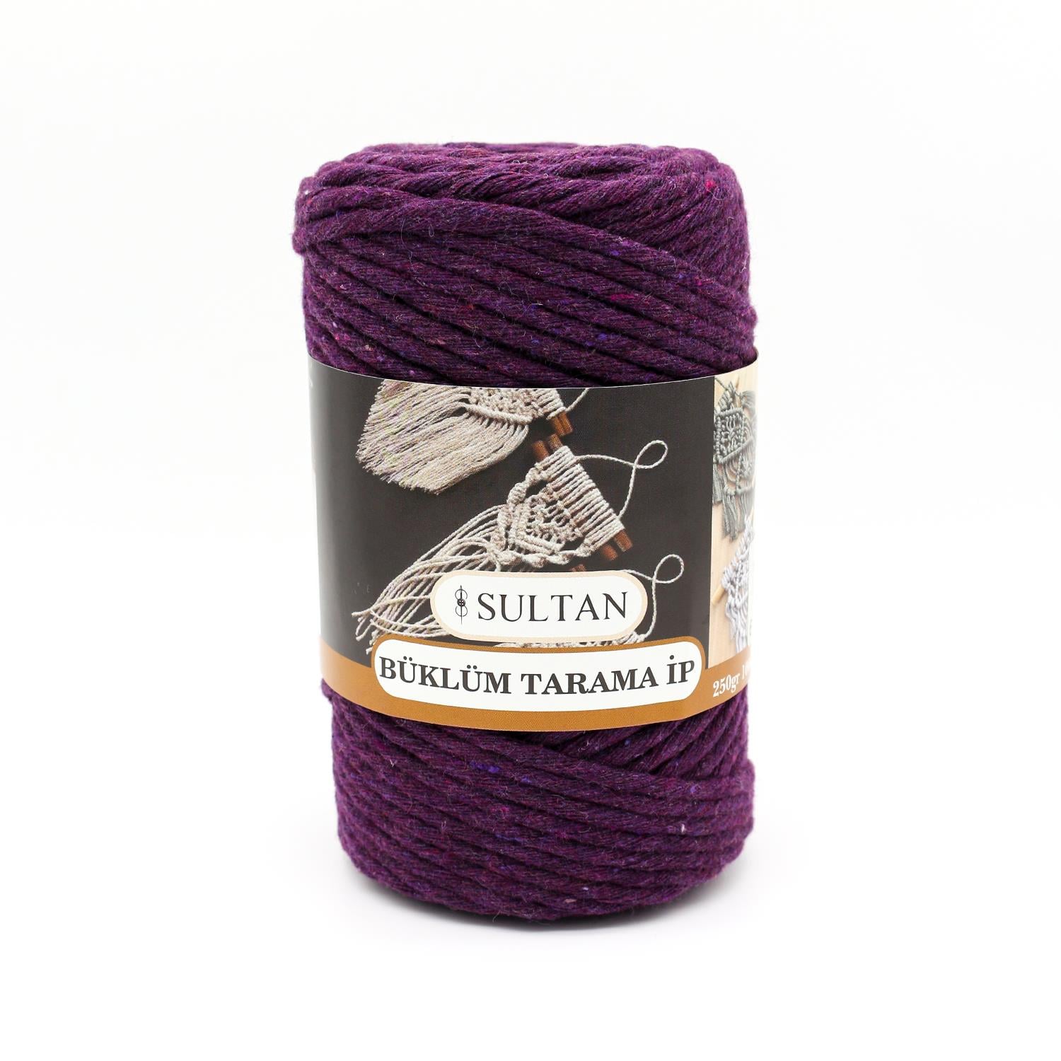 Tarama Makrome İp 250gr|3mm T013 Mürdüm