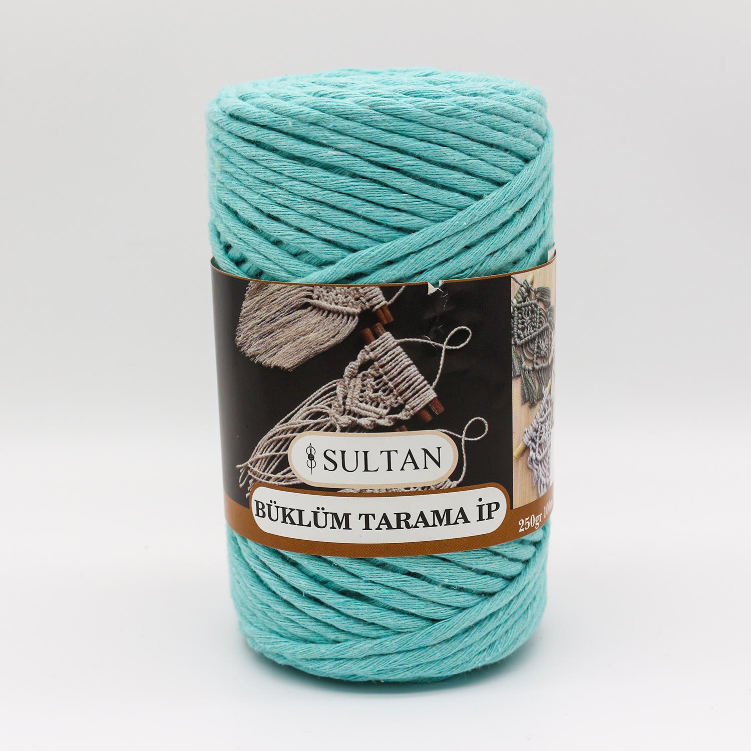 Tarama Makrome İp 250gr|3mm T014 Mint Yeşili