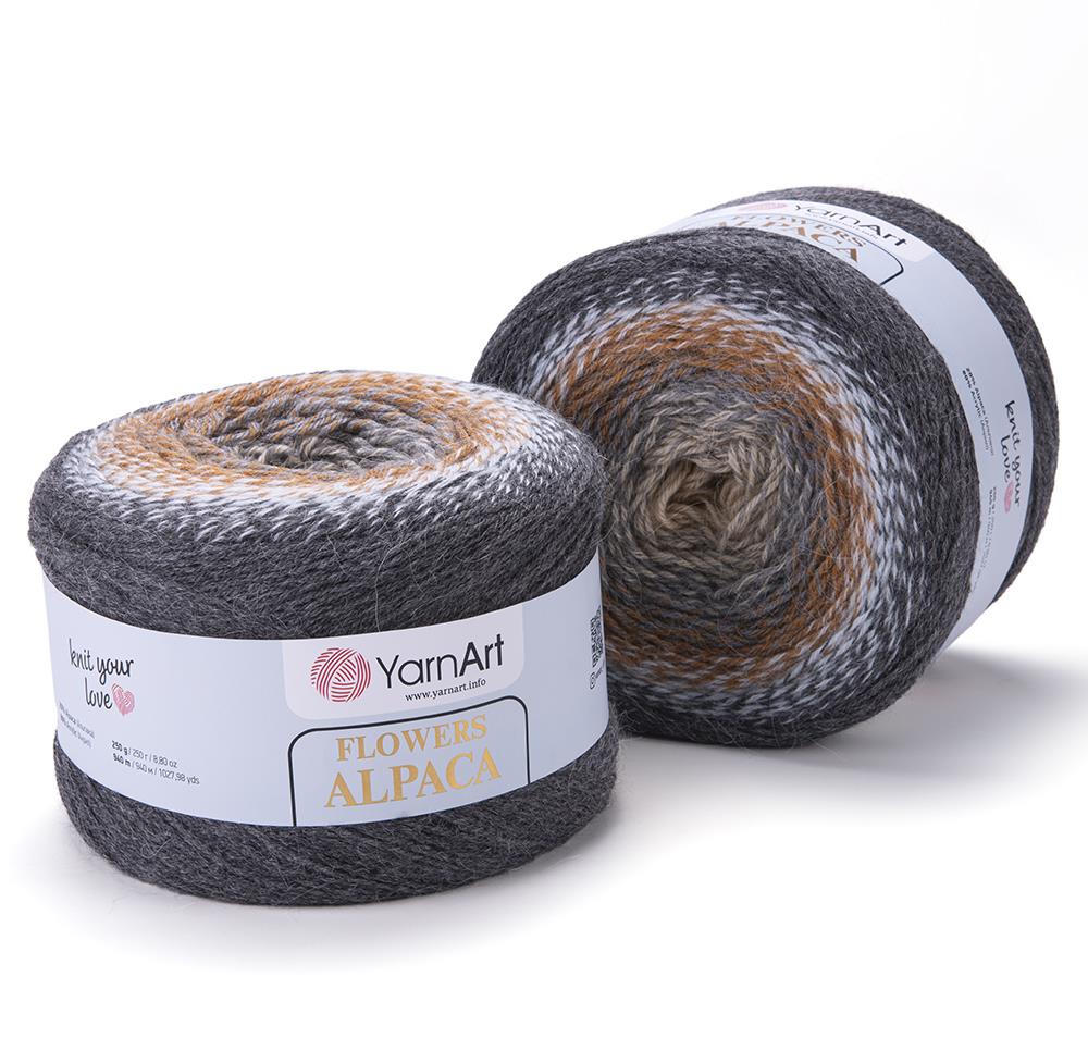 YarnArt Alpaca Flowers El Örgü İpliği 250gr 440 Çok Renkli  - 1 ADET