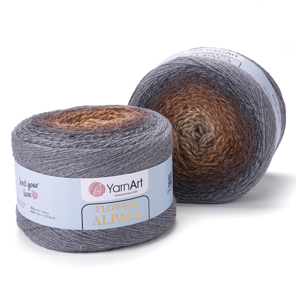 YarnArt Alpaca Flowers El Örgü İpliği 250gr 428 Çok Renkli  - 1 ADET