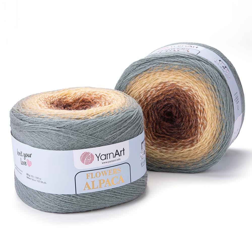 YarnArt Alpaca Flowers El Örgü İpliği 250gr 416 Çok Renkli  - 1 ADET