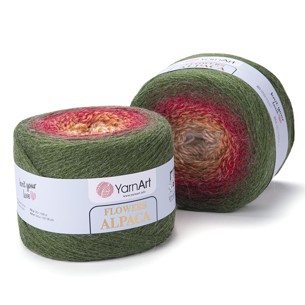 YarnArt Alpaca Flowers El Örgü İpliği 250gr 420 Çok Renkli  - 1 ADET