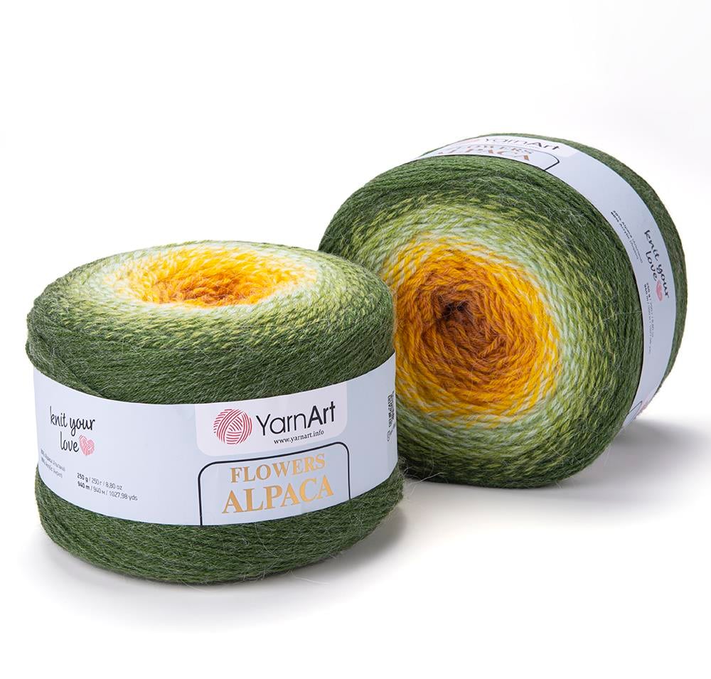 YarnArt Alpaca Flowers El Örgü İpliği 250gr 438 Çok Renkli  - 1 ADET