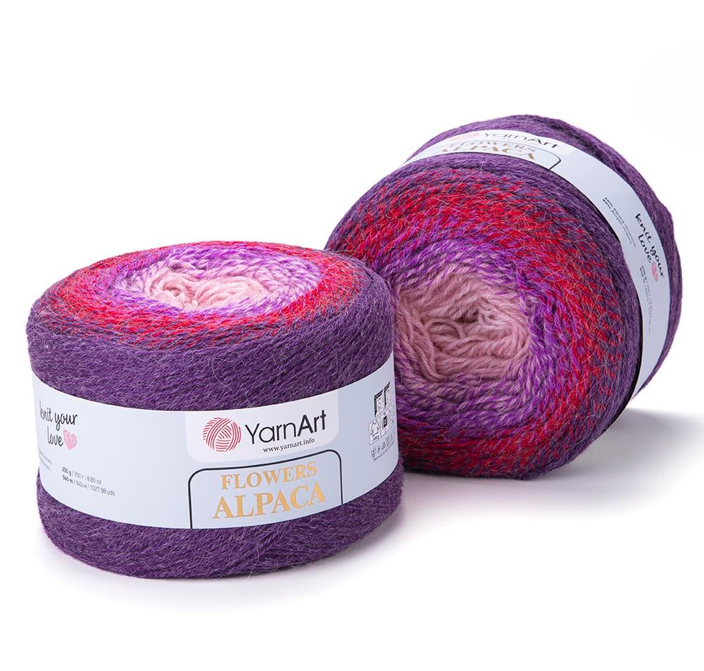 YarnArt Alpaca Flowers El Örgü İpliği 250gr 434 Çok Renkli  - 1 ADET