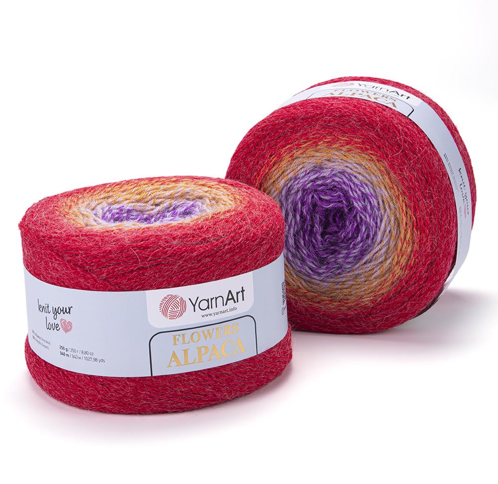 YarnArt Alpaca Flowers El Örgü İpliği 250gr 419 Çok Renkli  - 1 ADET