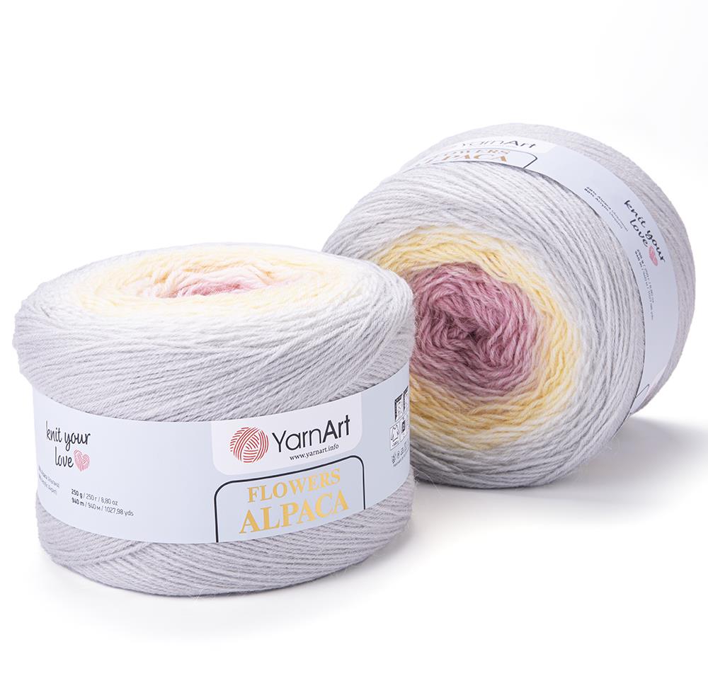 YarnArt Alpaca Flowers El Örgü İpliği 250gr 404  Çok Renkli  - 1 ADET