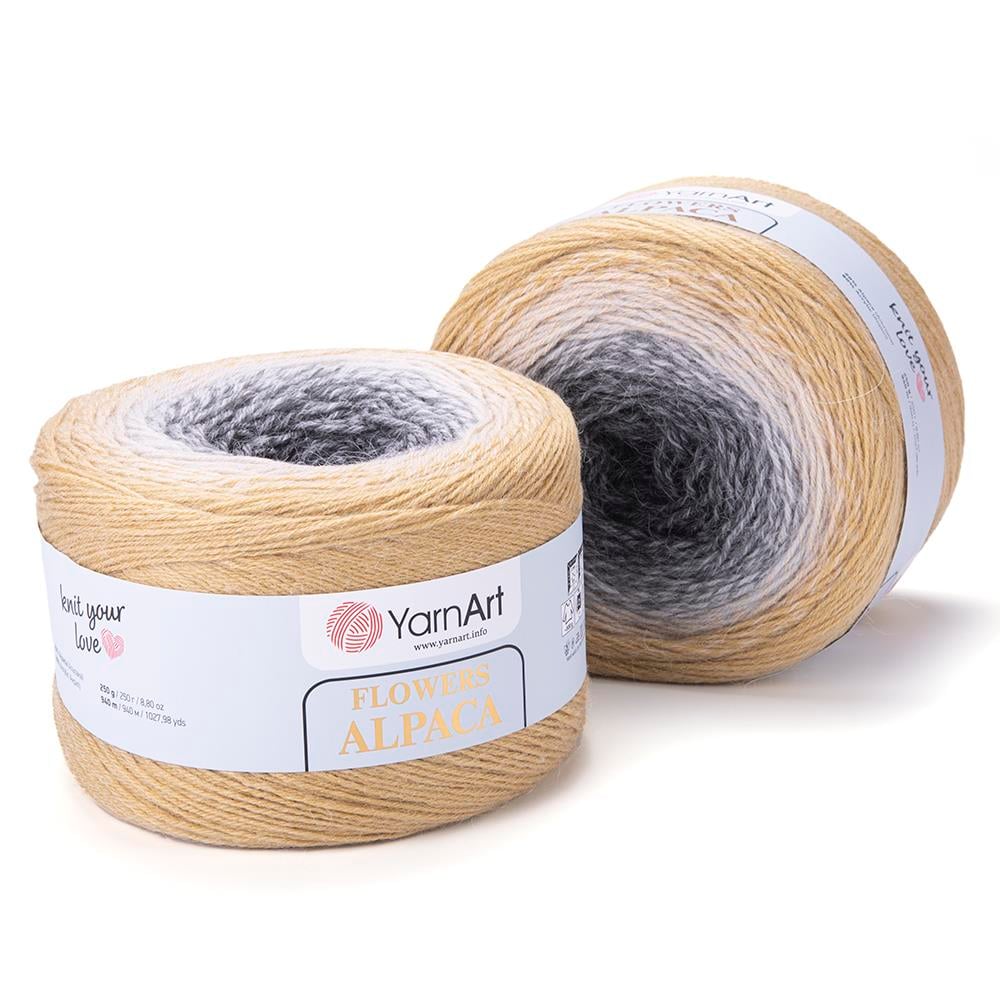 YarnArt Alpaca Flowers El Örgü İpliği 250gr 411 Çok Renkli  - 1 ADET