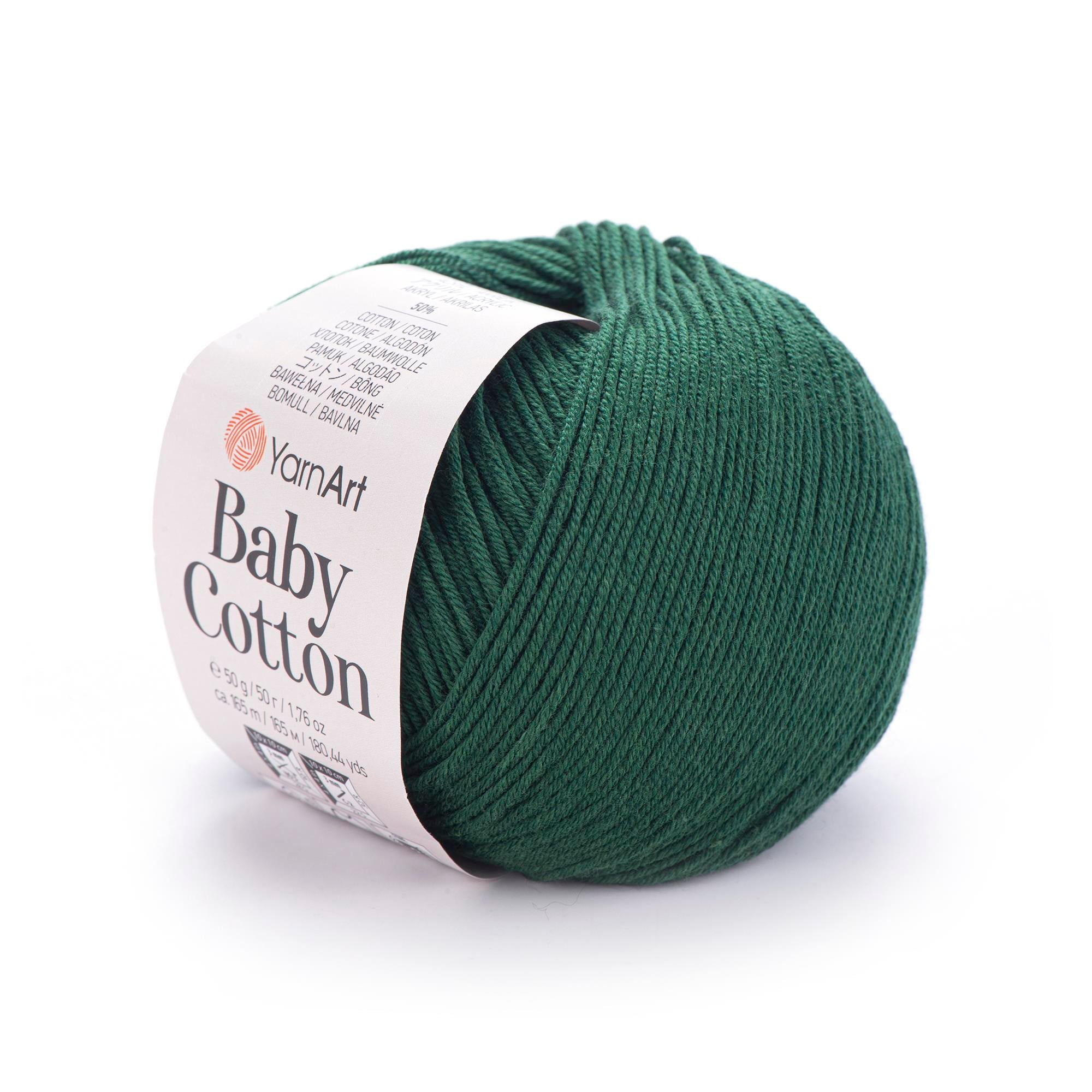YarnArt Baby Cotton El Örgü İpliği 50gr 444 Yeşil  - 1 ADET