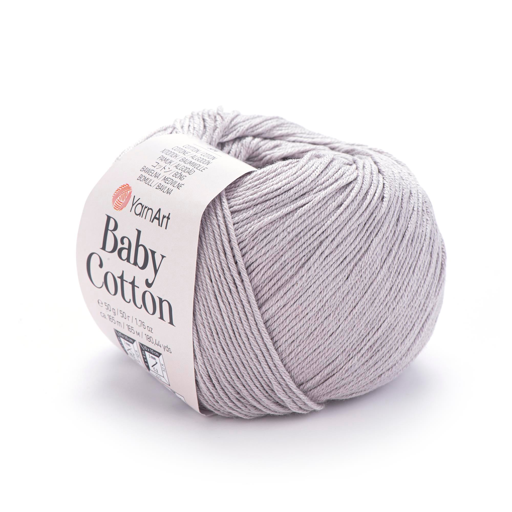 YarnArt Baby Cotton El Örgü İpliği 50gr 406 Gri  - 1 ADET