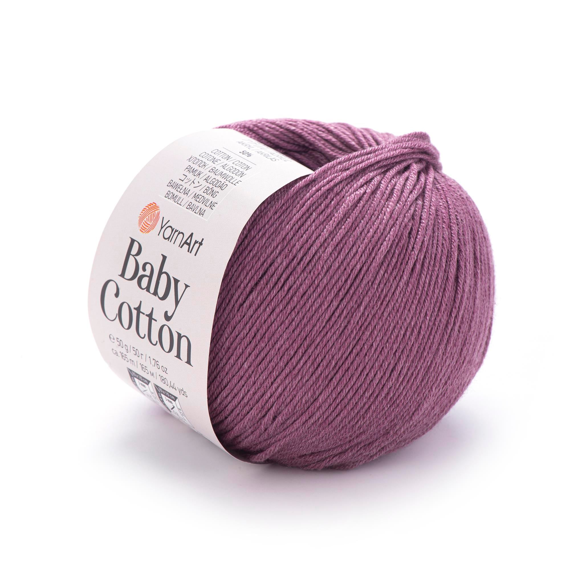 YarnArt Baby Cotton El Örgü İpliği 50gr 419 Mürdüm  - 1 ADET