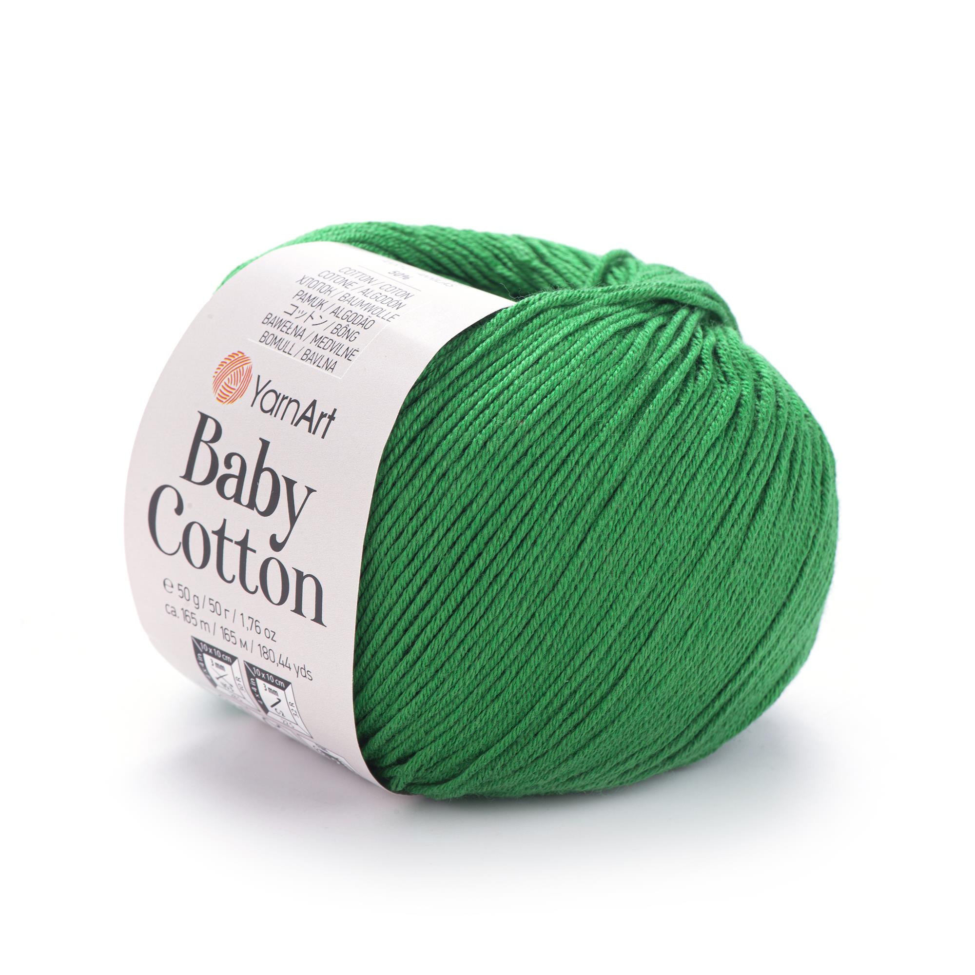 YarnArt Baby Cotton El Örgü İpliği 50gr 442 Yeşil  - 1 ADET
