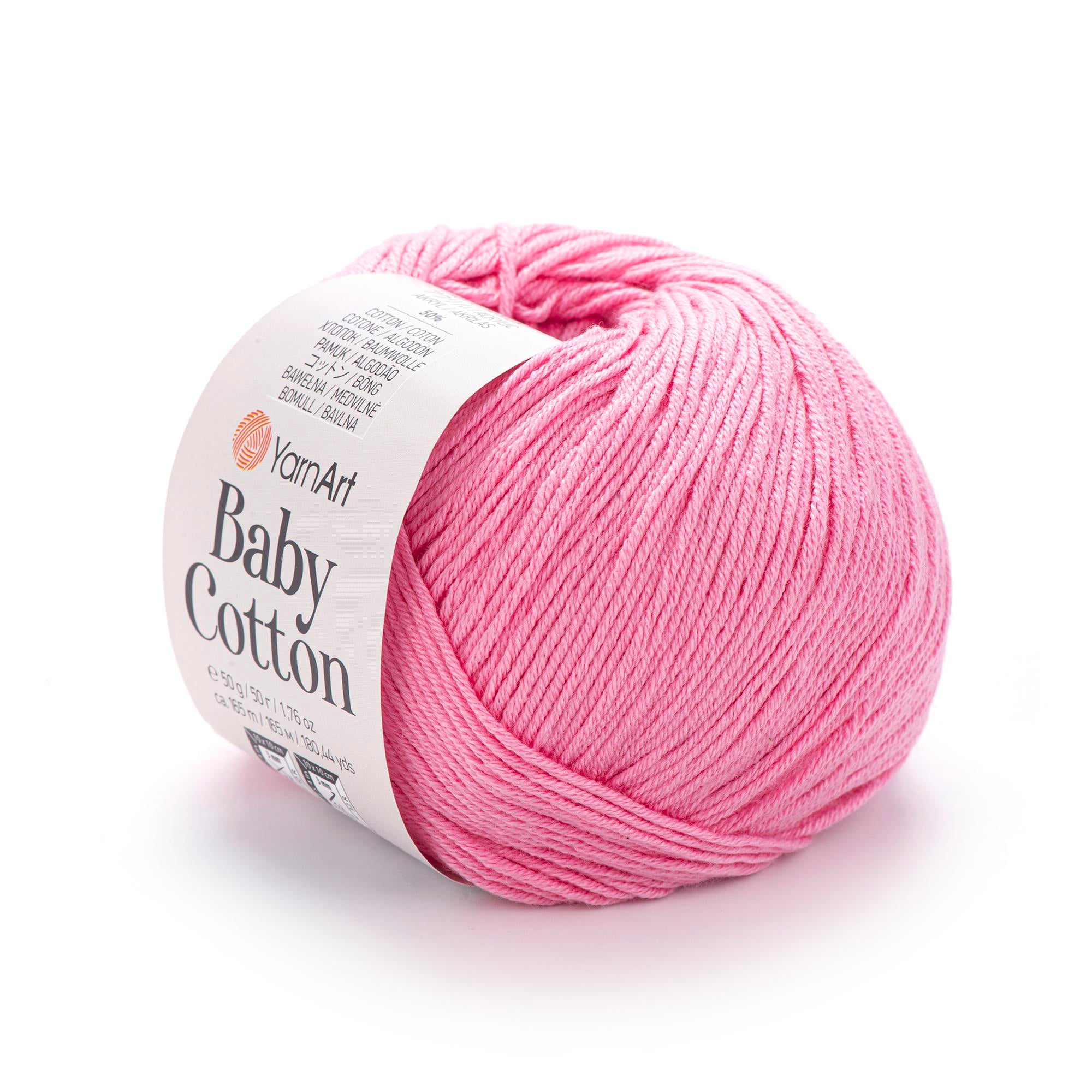YarnArt Baby Cotton El Örgü İpliği 50gr 414 Pembe  - 1 ADET