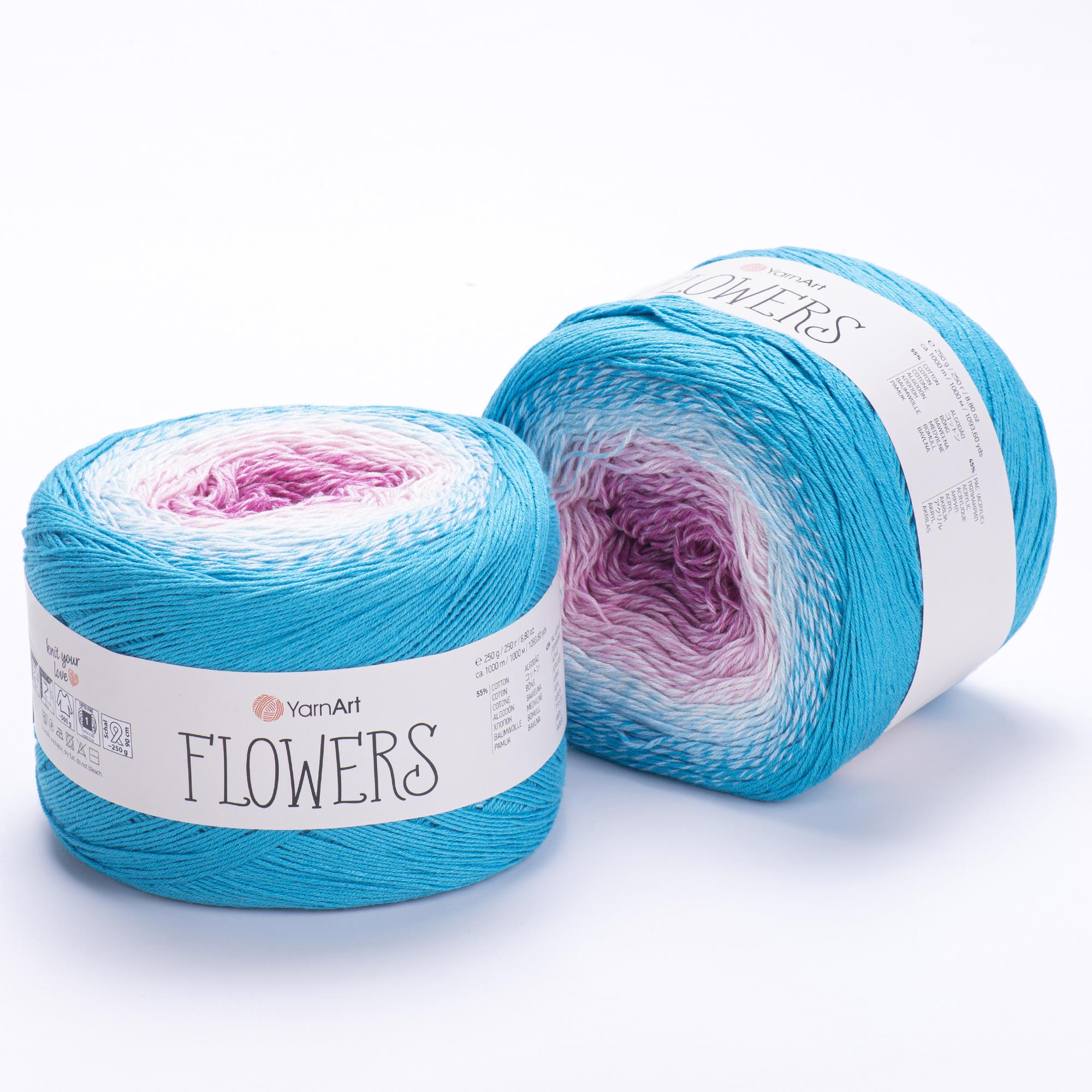 YarnArt Flowers El Örgü İpliği 250gr 294 Çok Renkli  - 1 ADET